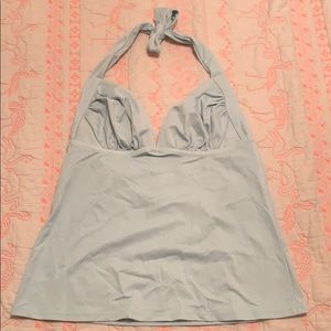 J Crew mint halter swim top size small, D-cup